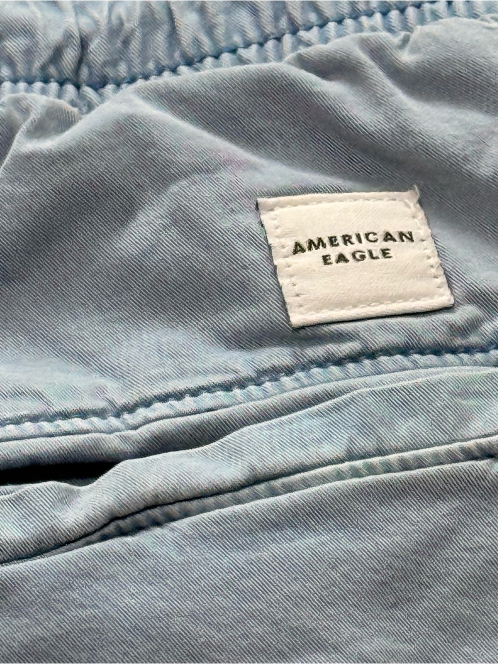 American Eagle Outfitters Light Blue Drawstring Shorts - Picture 6 of 8